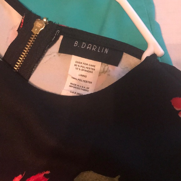 Black floral dress - Picture 3 of 3